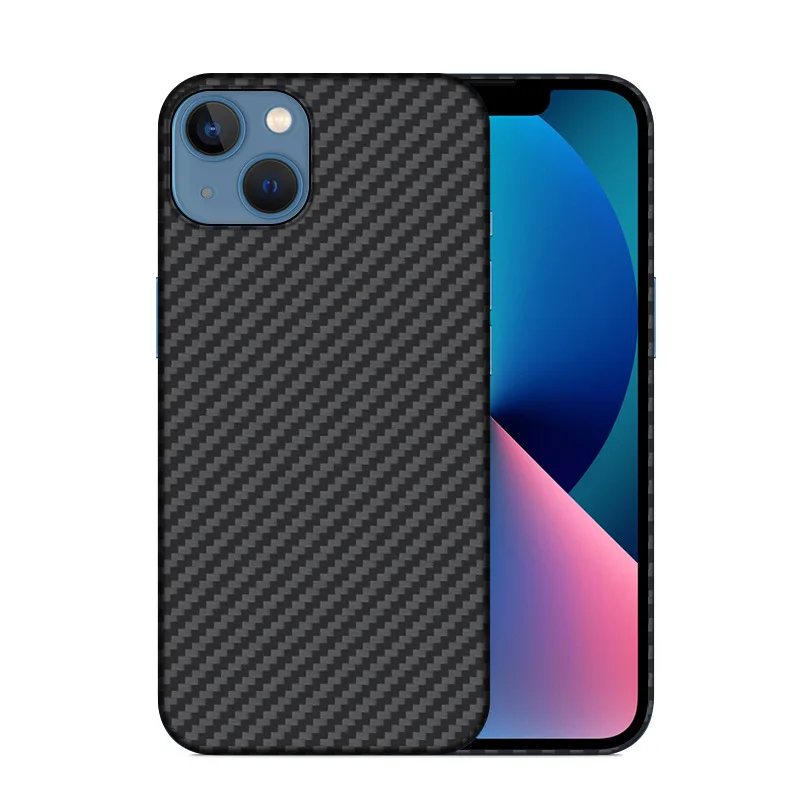 

For iPhone 13 Pro Max Case Real Carbon Fibre Material