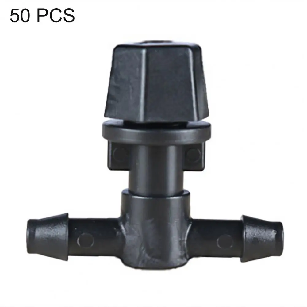 

50Pcs Tube Nozzle Garden Irrigation 3 Outlet Adjustable Atomizing Sprinkler Part