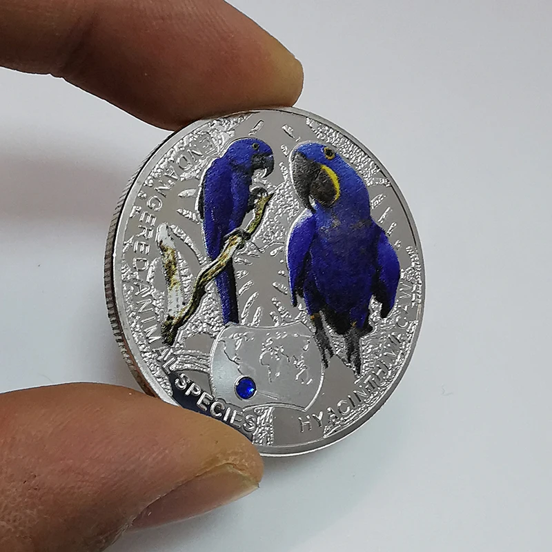 Памятные монеты гиацинта в виде животных находящихся под угрозой исчезновения