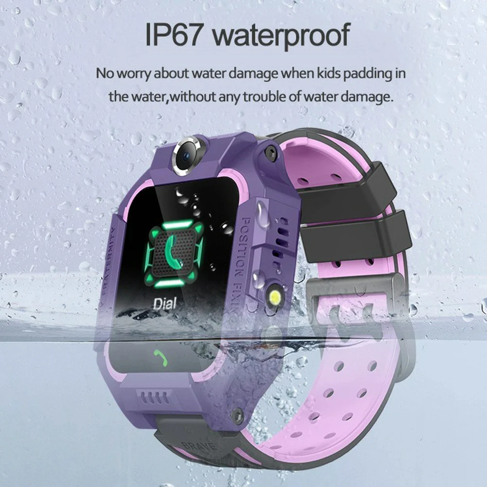 Умные часы для детей GPRS трекер сенсорный экран водонепроницаемый измерение