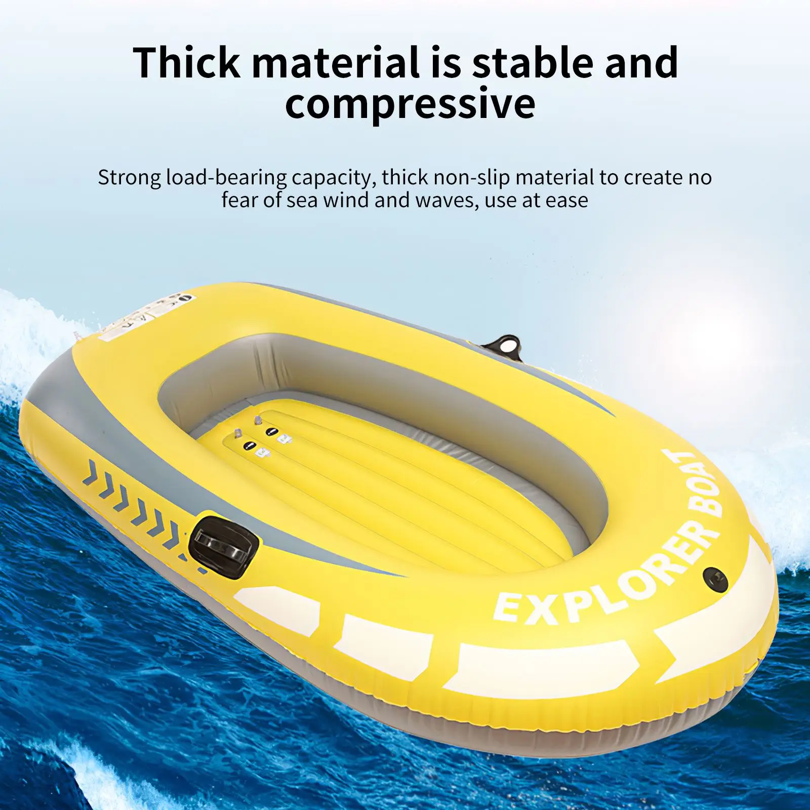 

Boats Inflatable Boat PVC Inflatable Kayak Easy To Use 1 Person Canoe Rowing Boat For Adults Men Women Outdoor Drifting Rowing