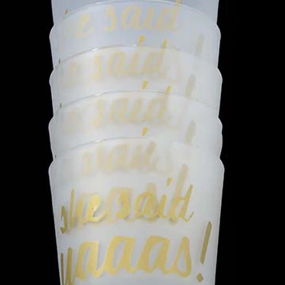 Свадебный душ 6 штук свадебные вечерние девичники She Say Yaaas украшения для