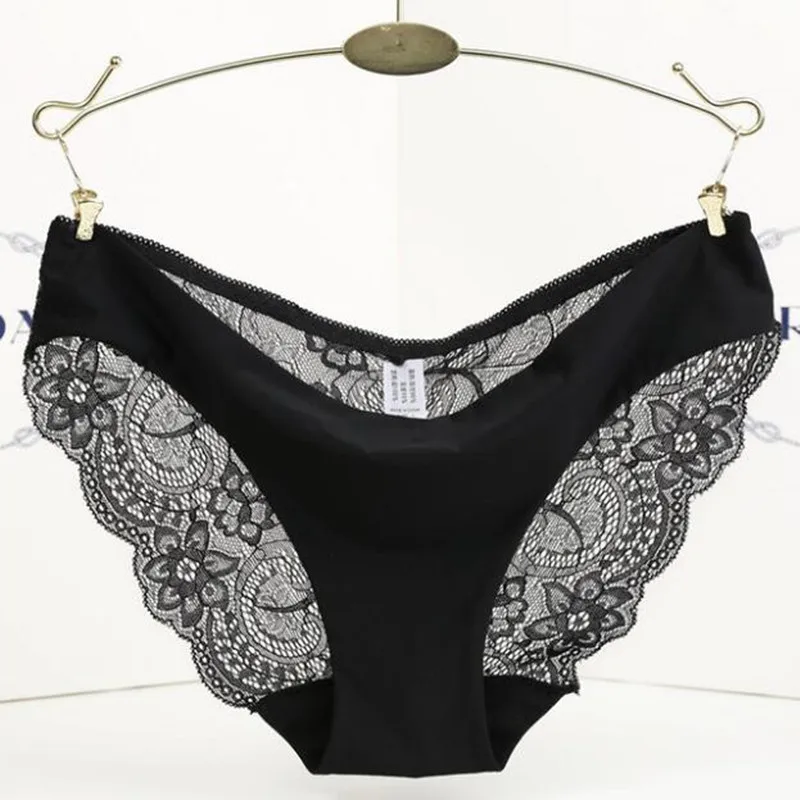 Сексуальные кружевные трусики женские модные новые бесшовные с низкой посадкой