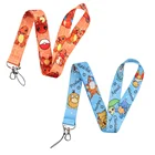 YL851 персонажи аниме милые шнурки шейный ремешок для ключей ID карты брелок телефон ремешок со значком для рельсового держателя аксессуары