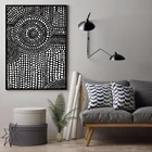 Абстрактная черно-белая точка настенная последовательность Картина на холсте и принты нордический постер для гостиной спальни домашний декор