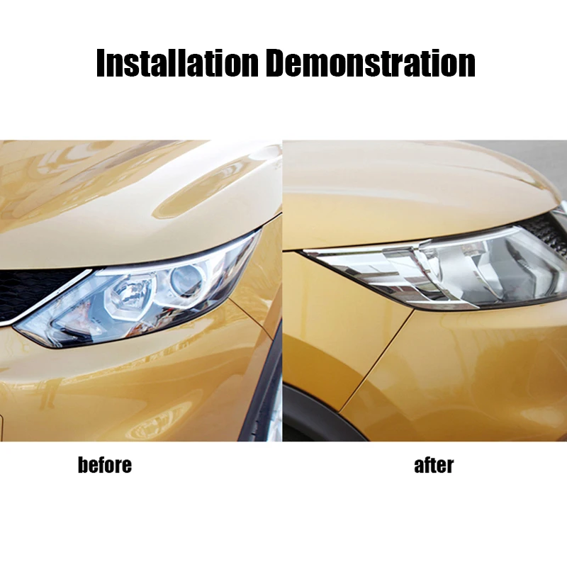 Для Nissan QASHQAI J11 Автомобильные аксессуары Фары бровей Веки ABS Хромированная