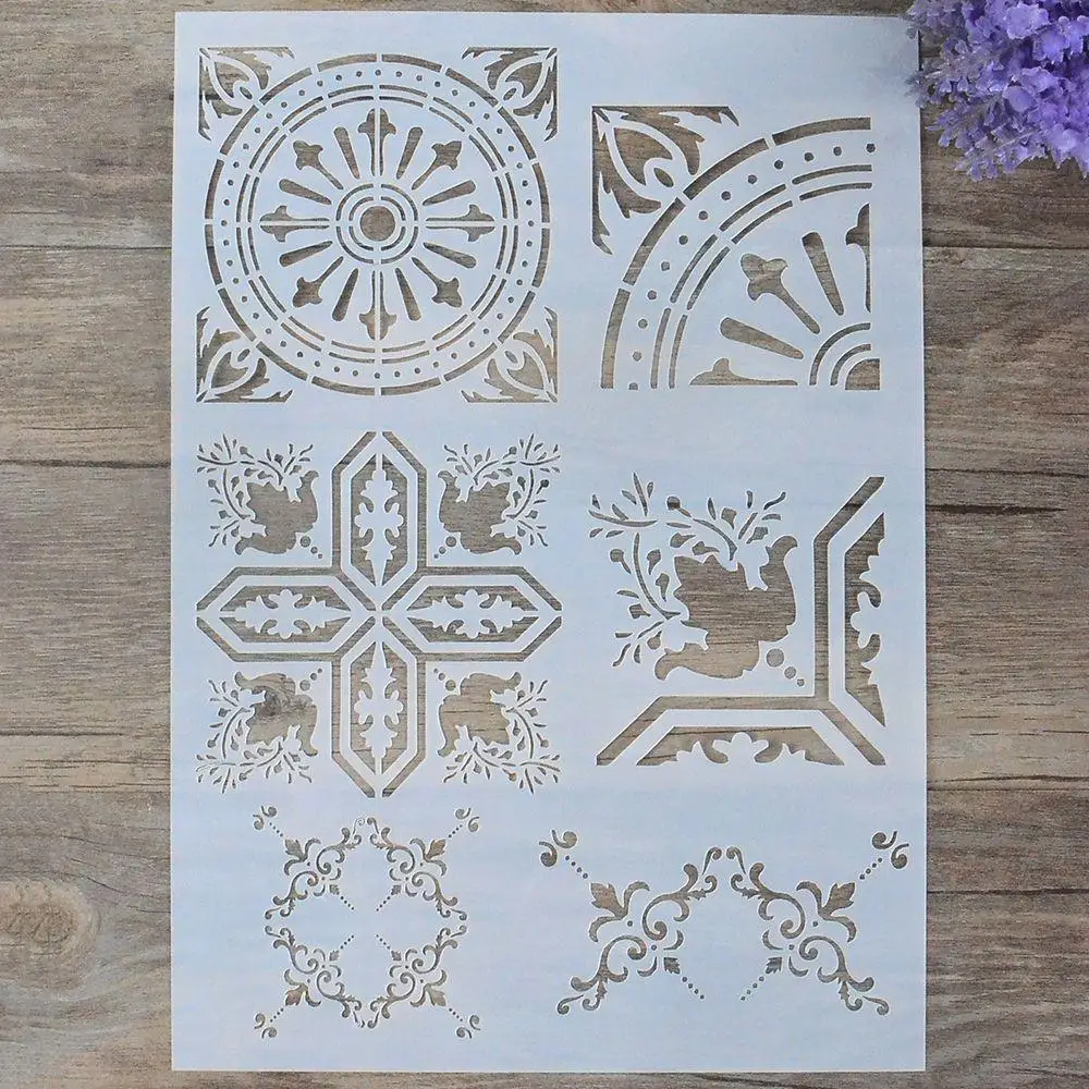 

Stencil Template for Painting on Wood, Fabric, Paper, Airbrush, Walls Art, Multifunction Scrapbooking Decor