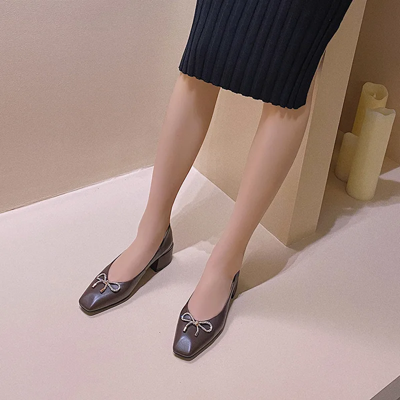 FEDONAS/женские туфли из натуральной кожи с закрытым носком Топ 2021 года