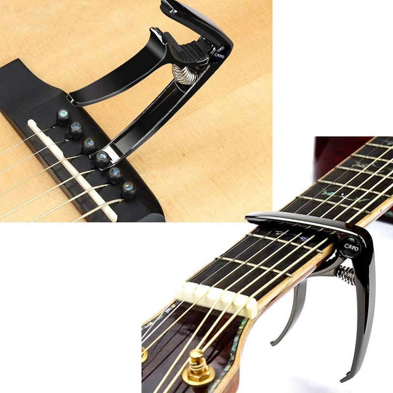 

AROMA 9 Pieces Guitar Accessories Kit Including Guitar Tuner,Guitar Capo,3 in 1 String Winder, Guitar Picks, Plectrum Holder