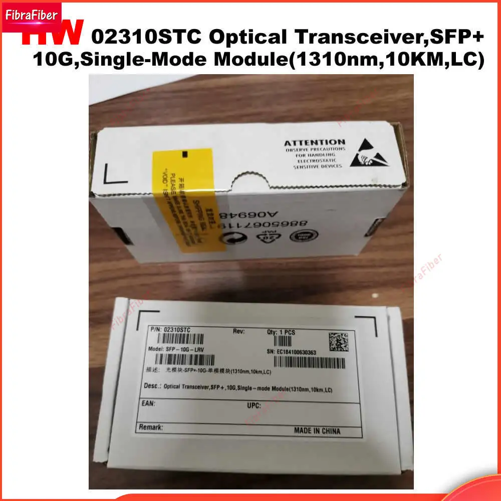 

Оригинальная фотовспышка HW Sfp-10g-lrv 02310stc 10 гигабитный 1310nm 10km SFP + оптический модуль не сообщается