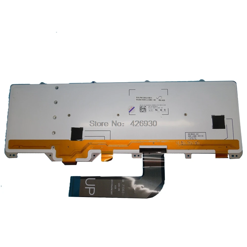 Клавиатура для ноутбука DELL Alienware 17 R1 M17X R5 0M8MH8 M8MH8 PK130UJ1B00 NSK LC0BC 01 Английский США