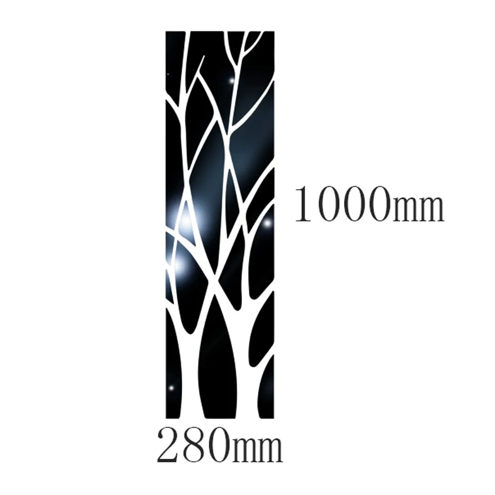 2020 новые 3D самодельные акриловые зеркальные настенные наклейки дерево домашний