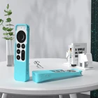 Чехол SIKAI-силиконовый защитный чехол для пульта дистанционного управления Apple TV 4K Siri Remote 2021 поставляется со встроенным пространством для AirTag