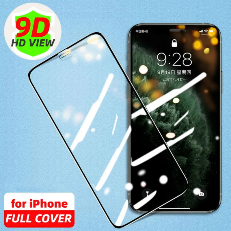 стекло на айфон 11 12 про защитное для защиты экрана protective glass for iPhone Pro Max SE 2020 10 X XR XS 8