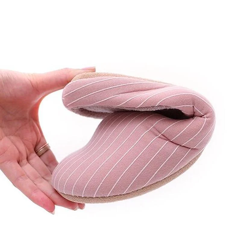 

Winter Women's Fur Slides Washable Soft Bottom Home Household Couple Wood Floor Female Cotton Shoes Fashion Indoor Slippers