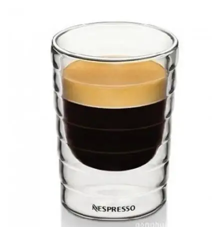 Nespresso 6 шт./лот стеклянная кружка для кофе с двойными стенками чашка после чая
