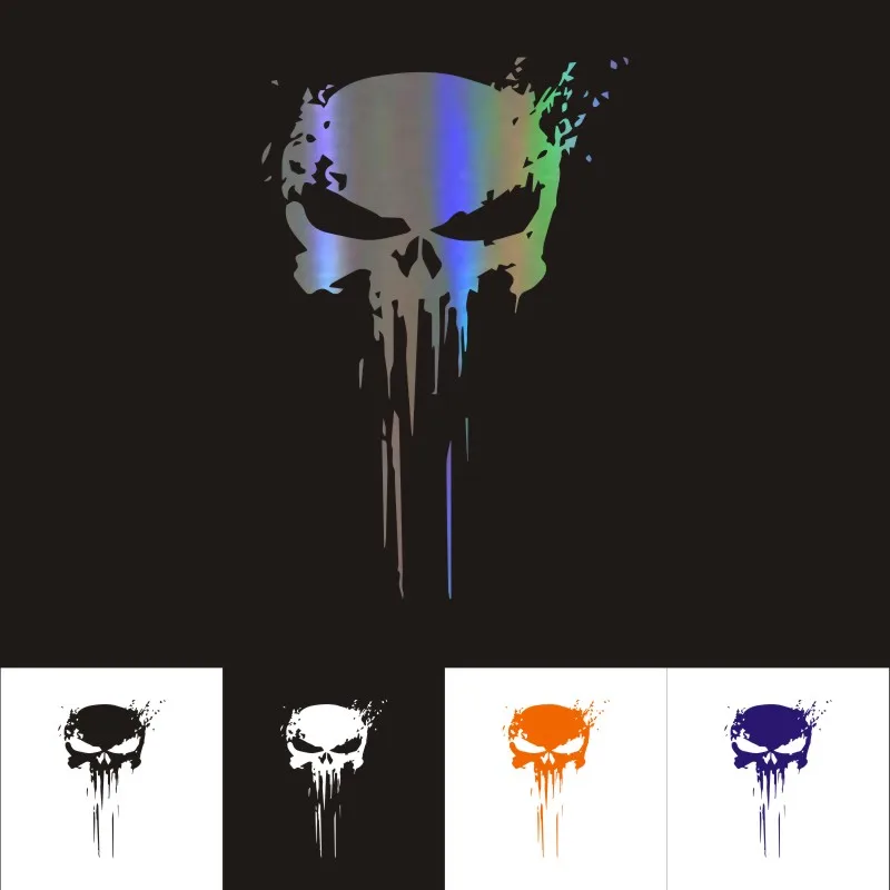 

22*15cm 3D Punisher Skull Blood Sticker Car Stickers and Decal Car Vinyl Reflective Sticker Car Styling Accessories Stickers