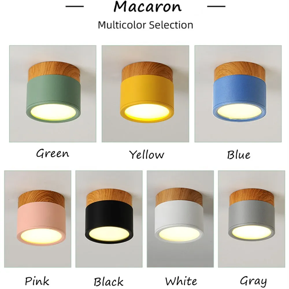 Светодиодный потолочный светильник в скандинавском стиле с поверхностным