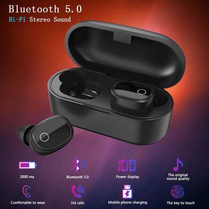 Наушники TWS с поддержкой беговой гарнитуры HIFI мини Bluetooth 5 0 в уши беспроводной 205