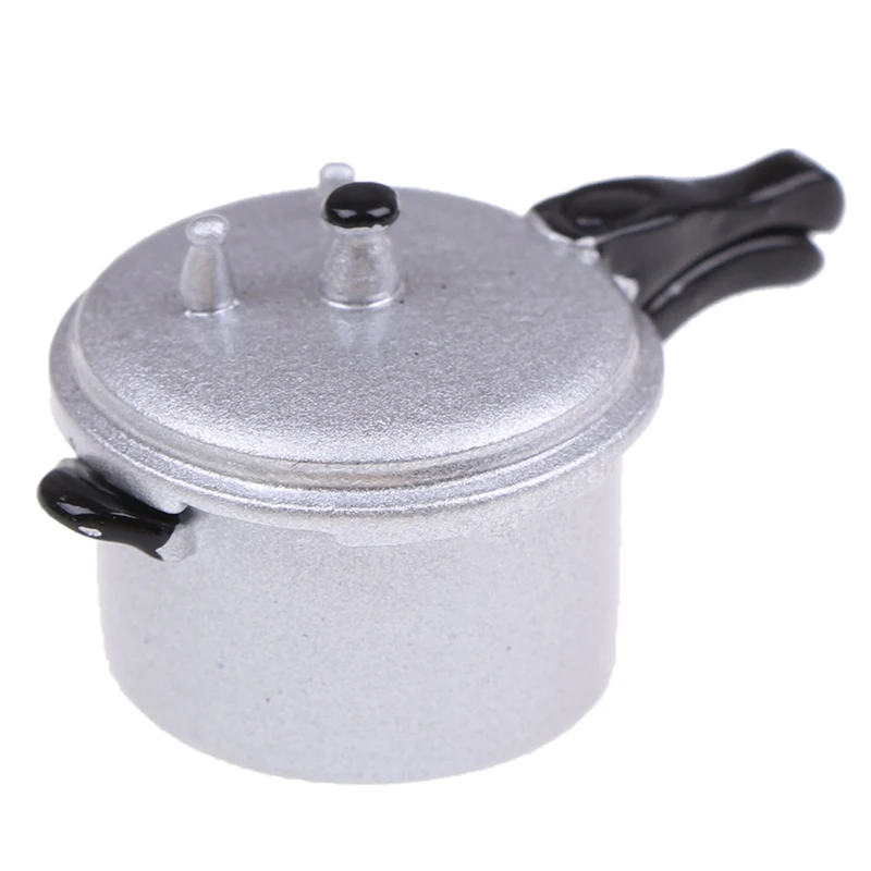 1:12 Scale Dollhouse Miniature Kitchen Cooking Utensil Pressure Cooker Autoclave Toy Simulation Tools |