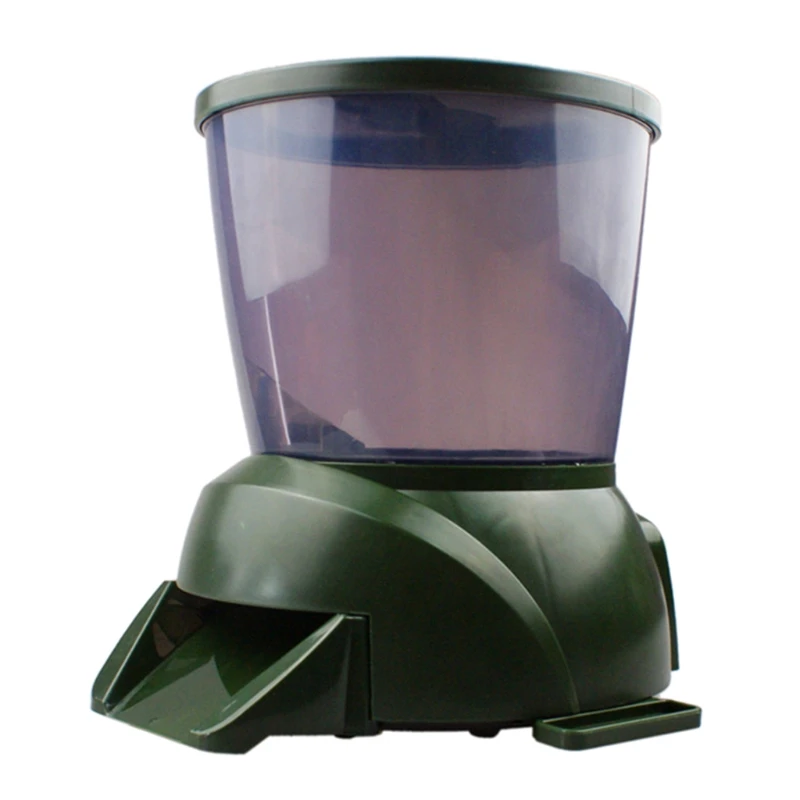 Automatic large-capacity feeding device regularly.Fish food storage dispenser.fi