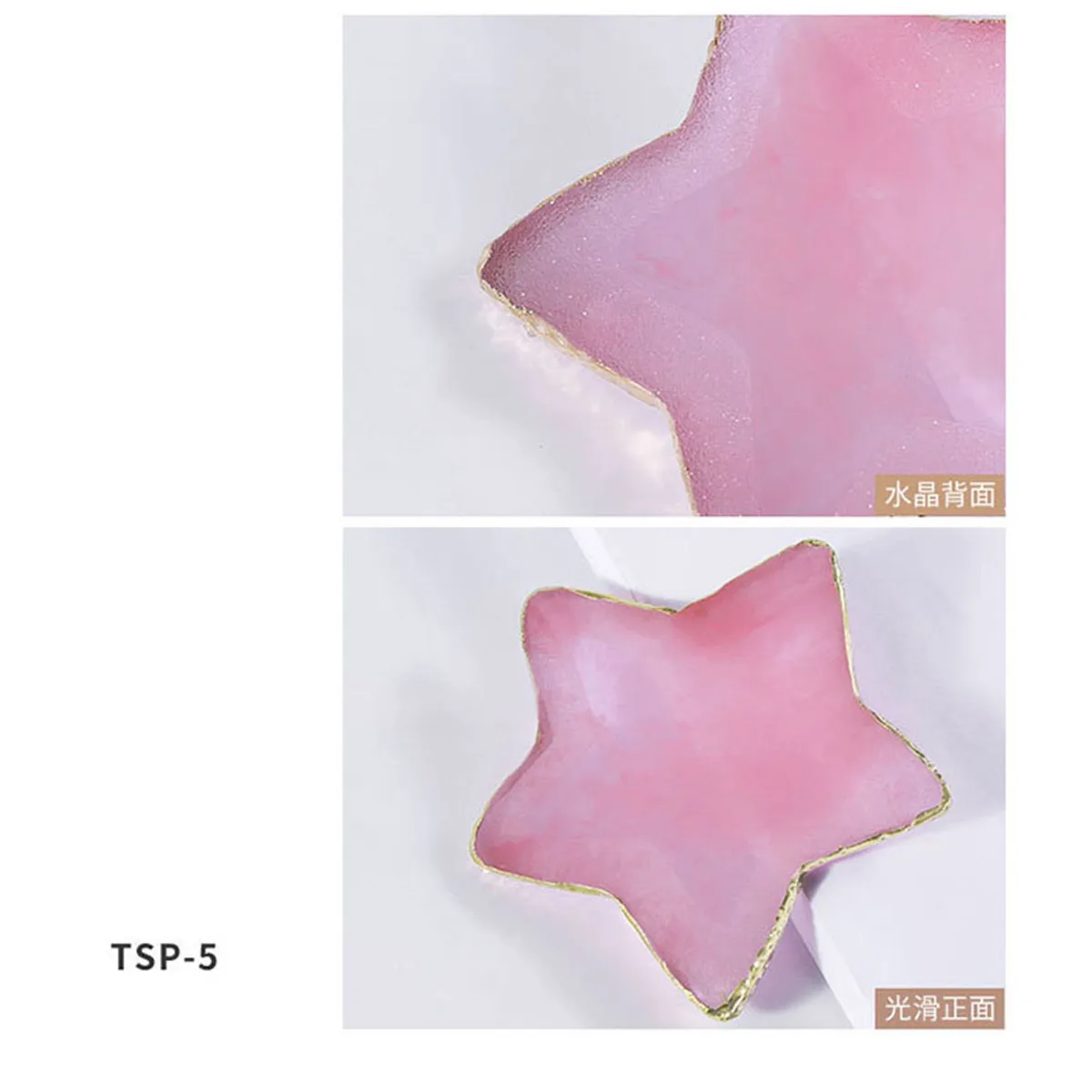 

Natural Resin Nail Palette Gold Edge Gel Polish Holder Makeup Drawing Color Mixing Plates Nails Art Painting Gel Manicure Tools