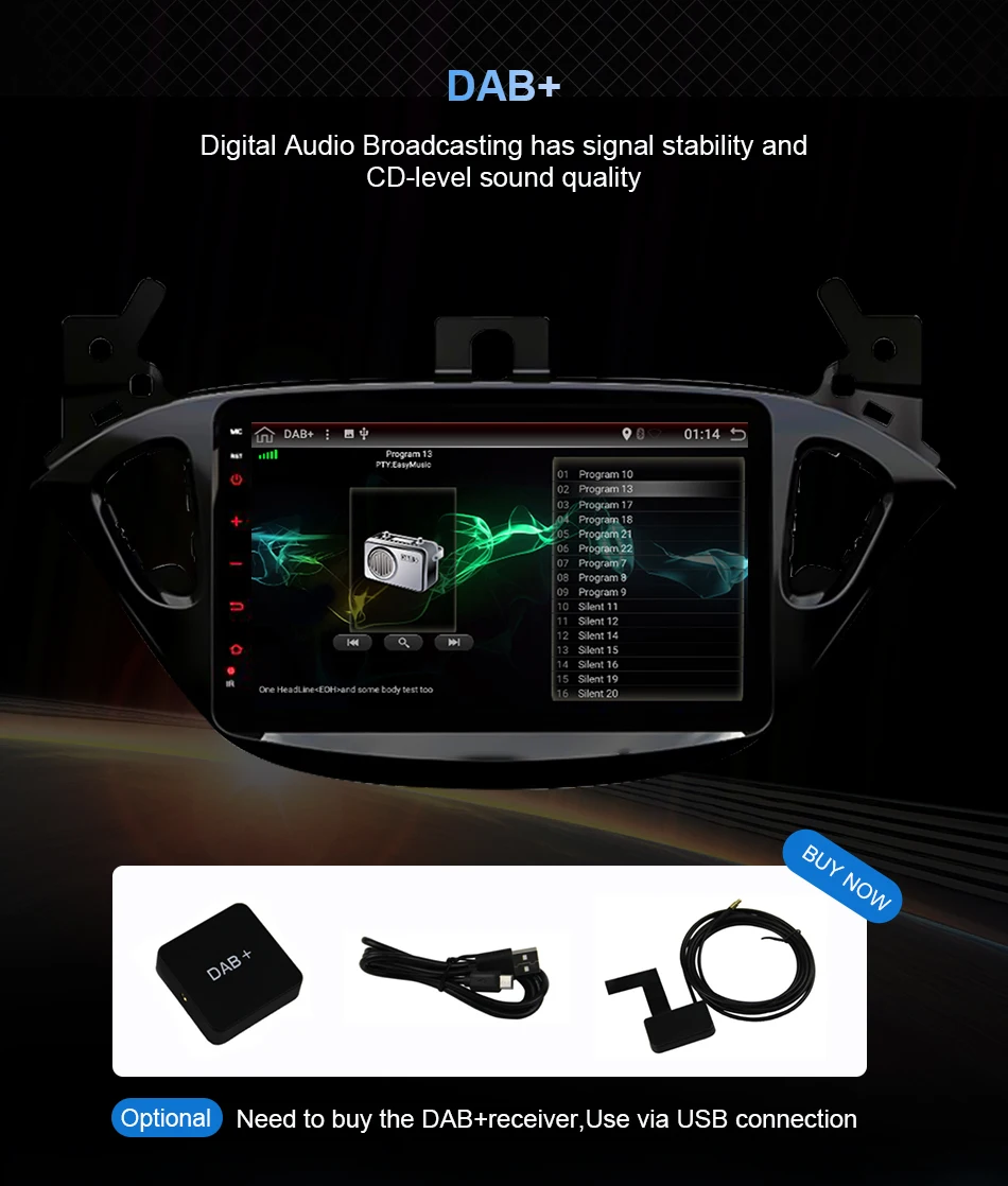 Eunavi 2 din автомагнитола 4G+ 64G android 9,0 для Opel Corsa E gps Navi wifi стерео PX6 2,0 ГГц Авторадио без dvd