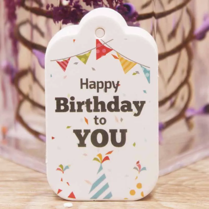 

Birthday Label Tag Gift Card Happy Birthday Label Paper