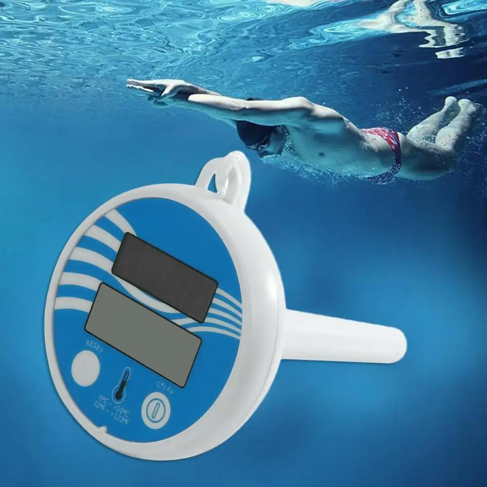 

Floating Swimming Pool Portable Hot Tub ABS Digital Thermometer Gauge Pond Solar Powered Lightweight Spa Water Temperature Safe
