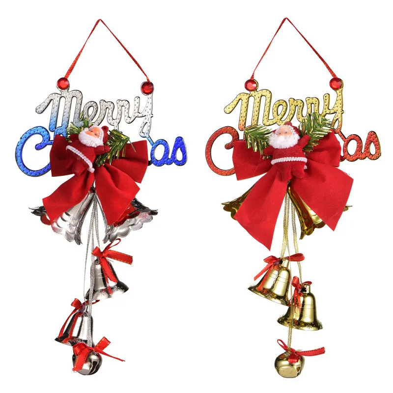 

Christmas Decorations Xmas Bell Hanging Pendant Ornaments Metal Jingle Bells Doll New Year Navidad Noel Natal Gift for Home