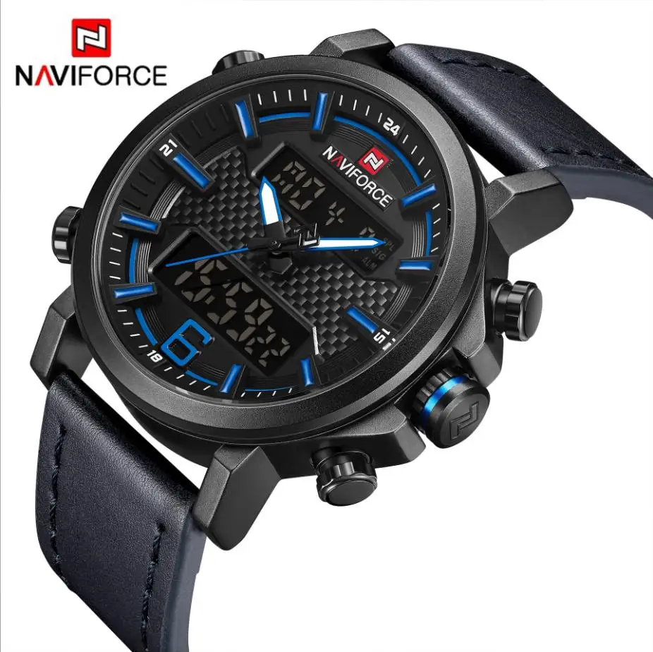 NAVIFORCE Lingxiang 9135 часы мужские роскошные Стальные кварцевые часы мужские деловые часы с хронографом спортивные наручные часы 30 м водонепроницаемые