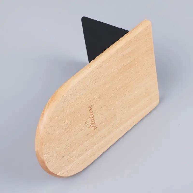 

Nature Wooden Desktop Organizer Desktop Office Home Bookends Anti-skid Book Ends Stand Holder Shelf