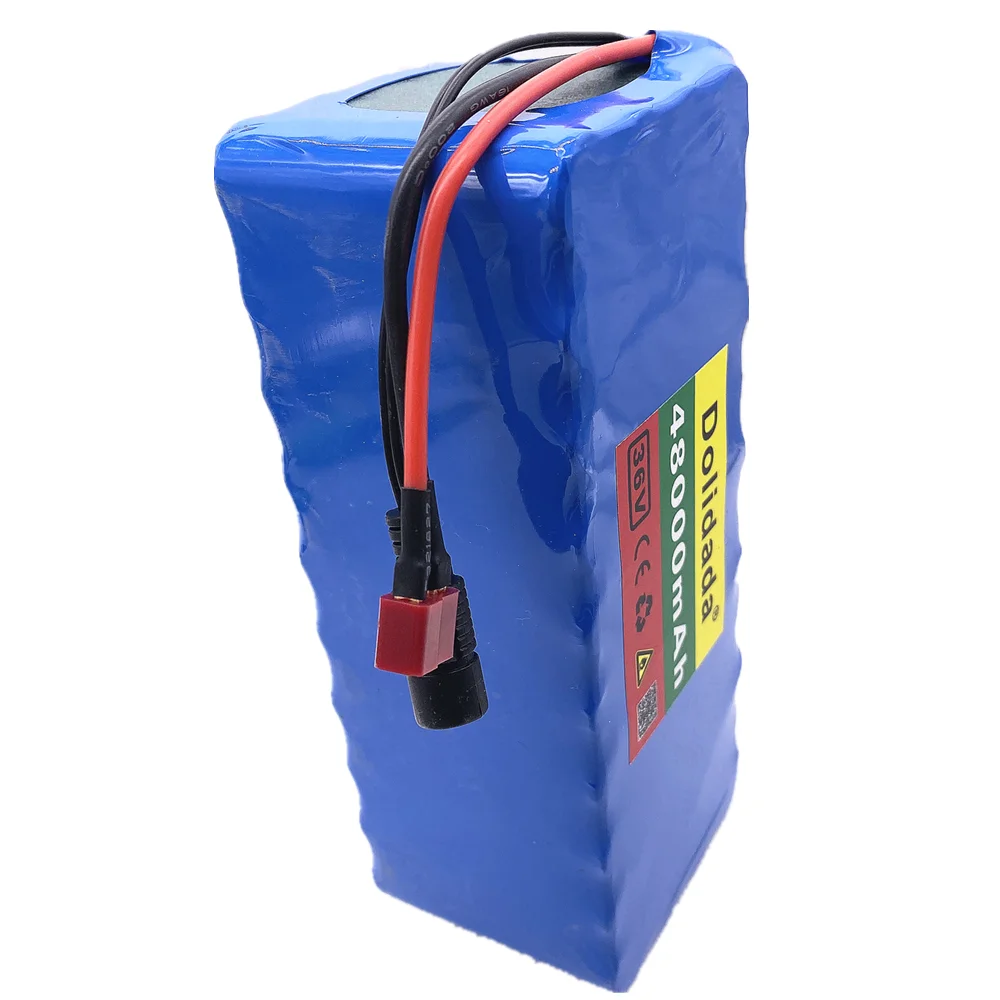 

2021 new 36V battery 10S4P 48Ah battery pack 500W high power battery 42V48000mAh Ebike electric bike BMS