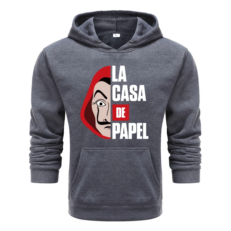 2020La casa de papel das mulheres dos homens unissex moletons толстовки ТВ mostrar dinheiro roubo novidade