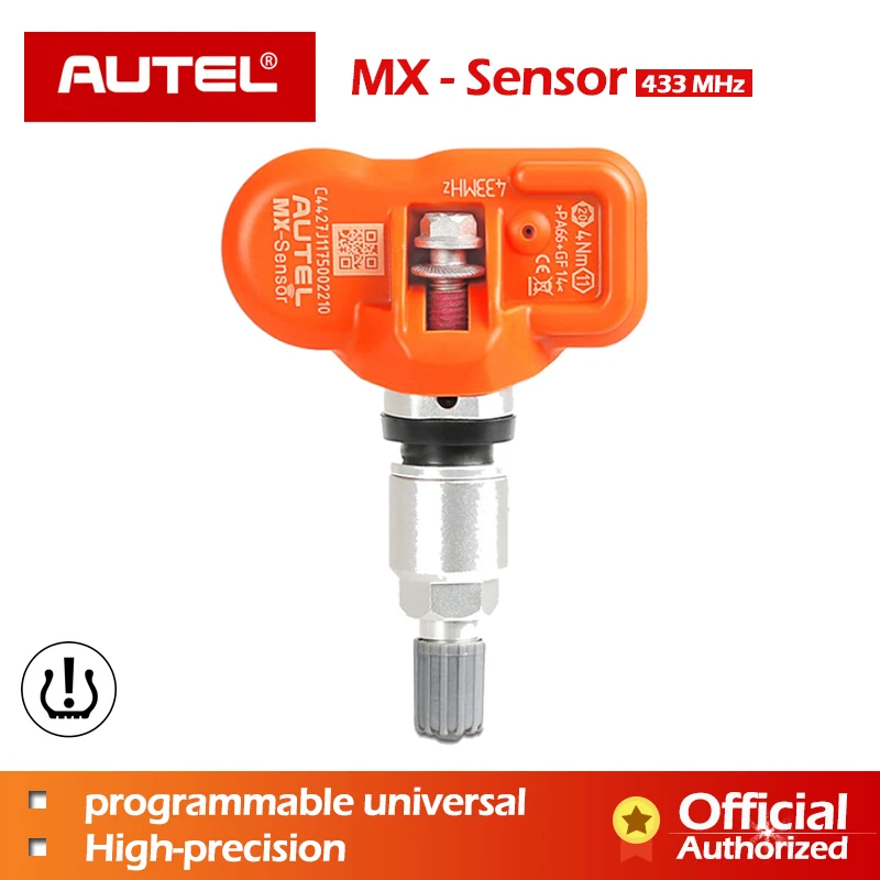 AUTEL сенсор mx-сенсор TPMS 433 МГц датчик давления в шинах Универсальный mx-сенсор 433 МГц программист работает с AUTEL Maxitpms TS601