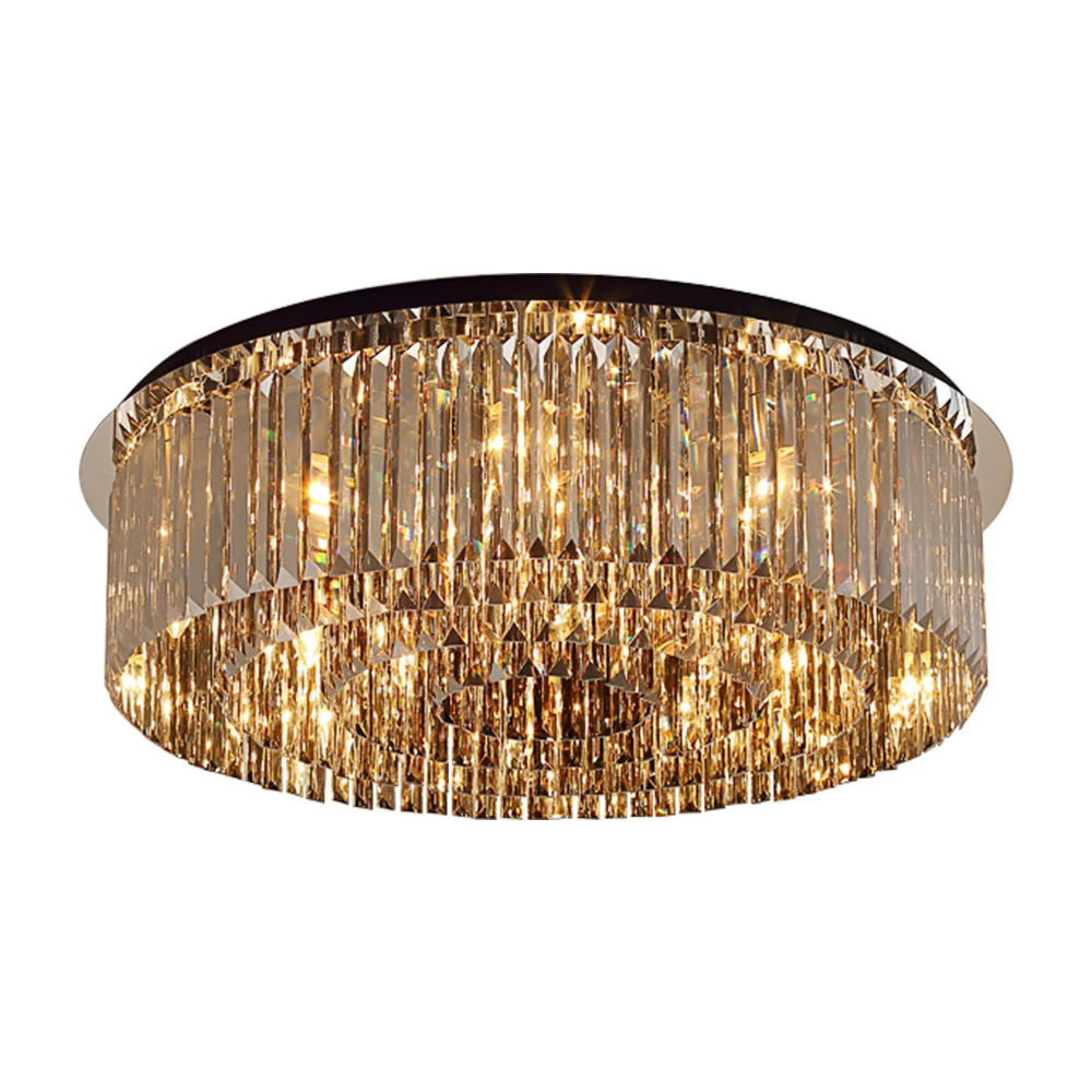 

YOOGEE Ceiling Chandelier Modern Black Crystal Ceiling Lights LED Chandelier for Bedroom