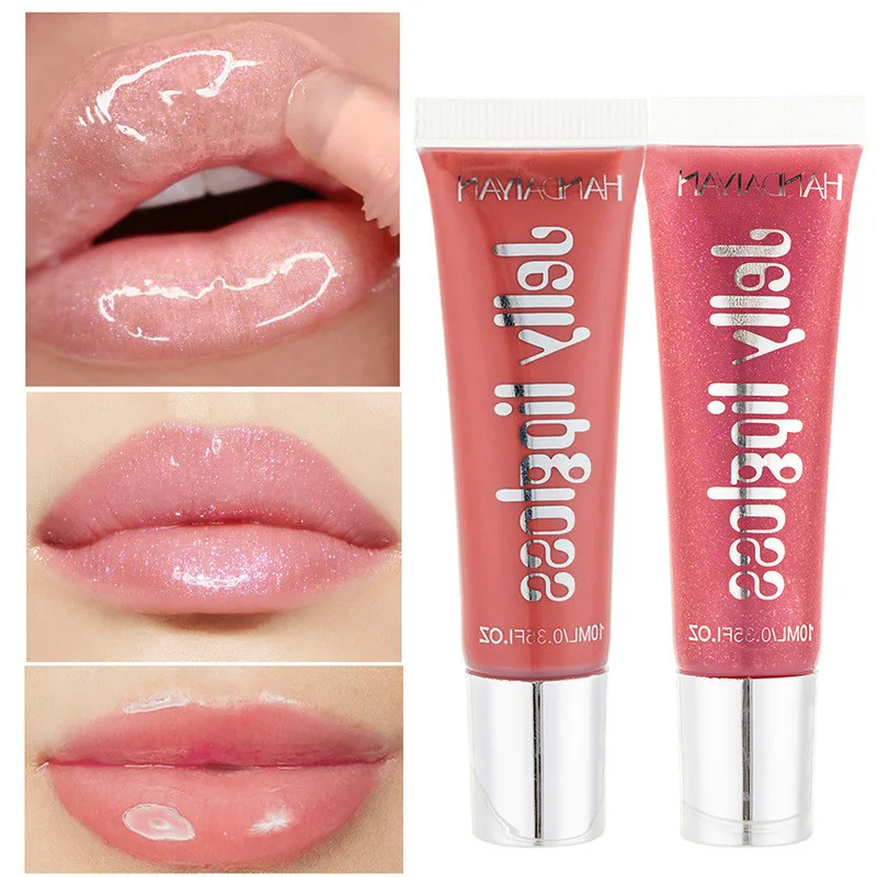 

Блеск для губ, блестящая жидкая губная помада, стойкий водостойкий Увлажняющий блеск для губ карамельных цветов, HANDAIYAN, макияж, блеск для губ