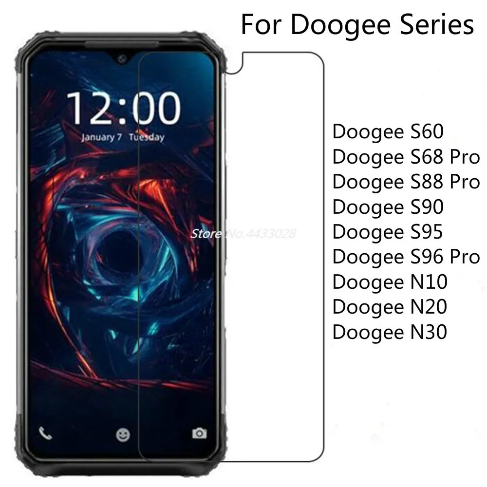 2 Piece Tempered Glass for Doogee S96 S68 S88 S90 Pro S60 S95 Screen Protector For Doogee N30 N10 N20 Protective Film Glass