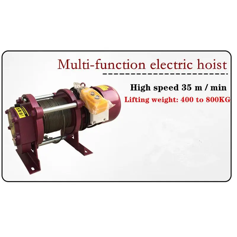 380V Multi-function electric hoist high speed 35 m/min small crane lifting weight: 400KG to 800KG | Инструменты