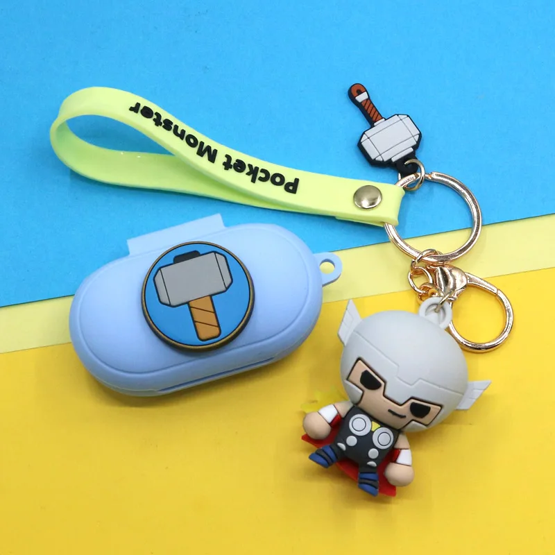 Чехол для наушников Marvel с брелоком Samsung Galaxy Buds/Buds + силиконовый чехол беспроводных