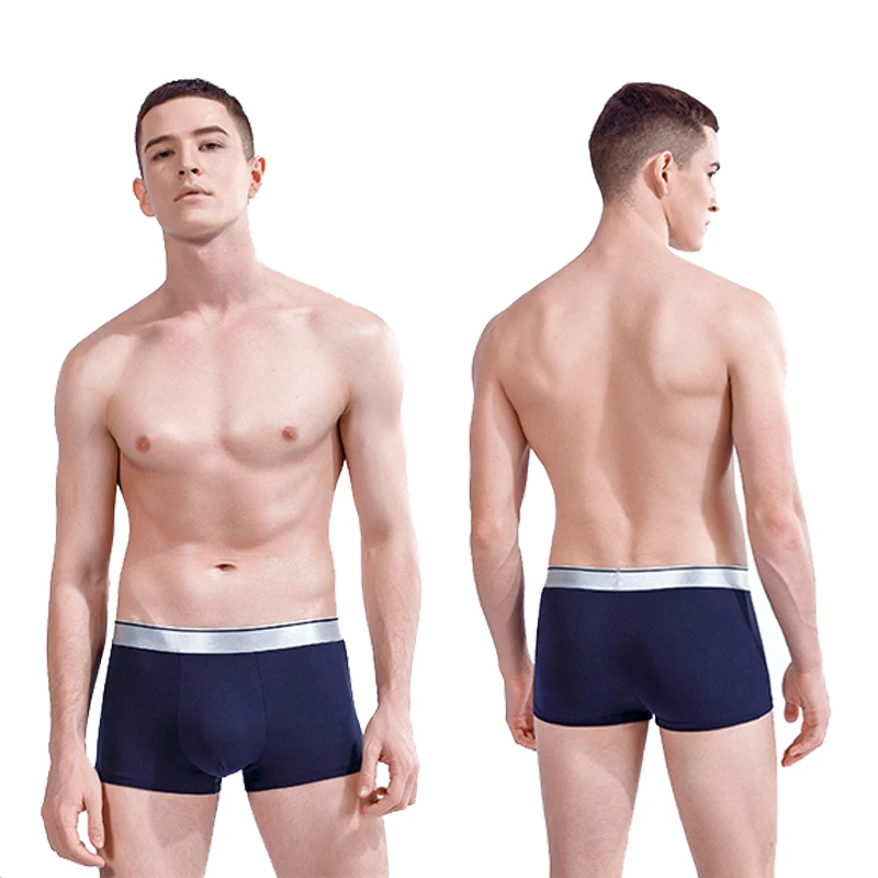 8pcs/lot Men's Panties Underpants Boxer Mens Underwear Man Soft Breathable Solid Flexible Comfortable Shorts Boxers Homme