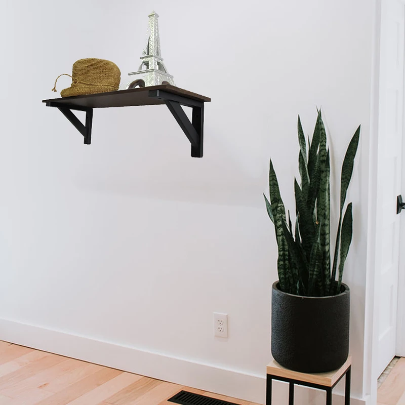 2 шт. треугольный угловой кронштейн из соснового дерева с тяжелой поддержкой