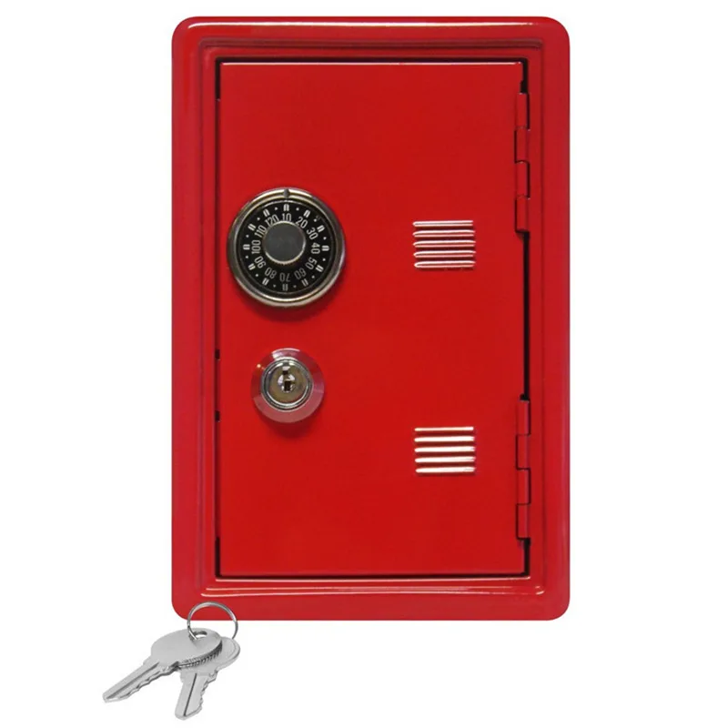 

Металлические Мини-сейфы с паролем, сейф двойного назначения, креативные домашние украшения, маленькая безопасная коробка для хранения нал...