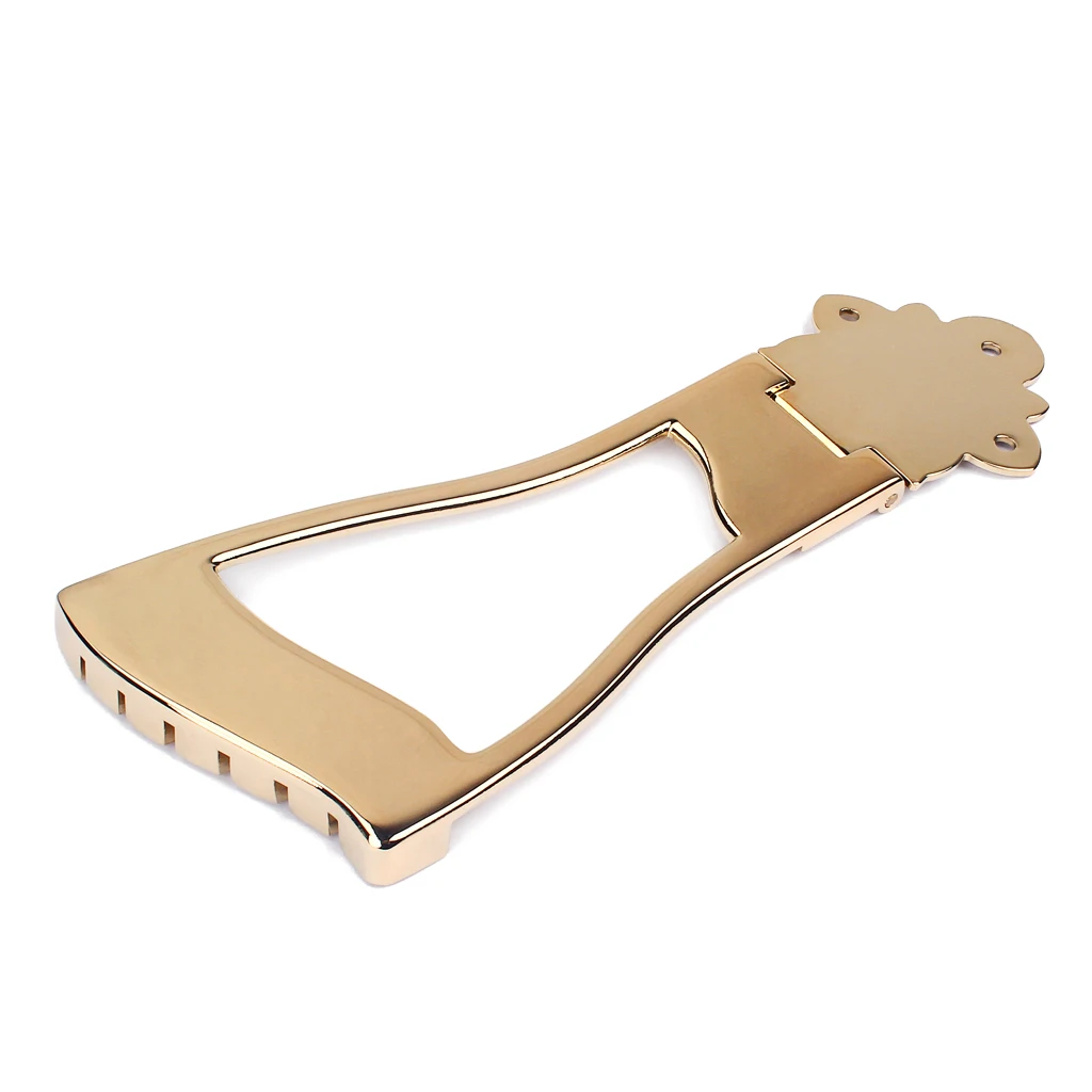 Metal 6 Strings Jazz Guitar Bridge Tailpiece Replacement for Hollowbody Archtop Gold | Спорт и развлечения