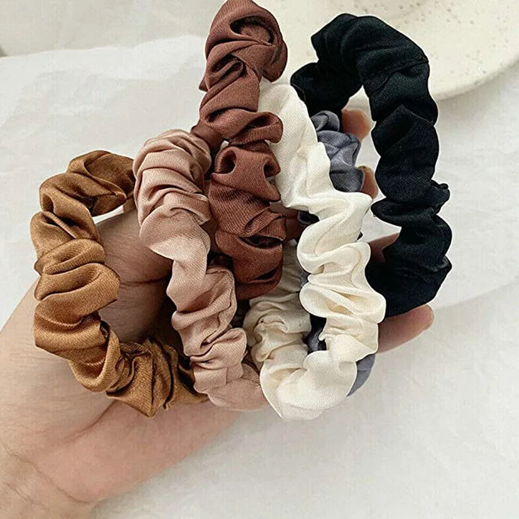 

Wholesale Women Winter Velvet Scrunchie Pack 6pcs/lot Bright Pastel Color Elastic Hair Tie Rope Girl Hair Schrunchy Set 2021