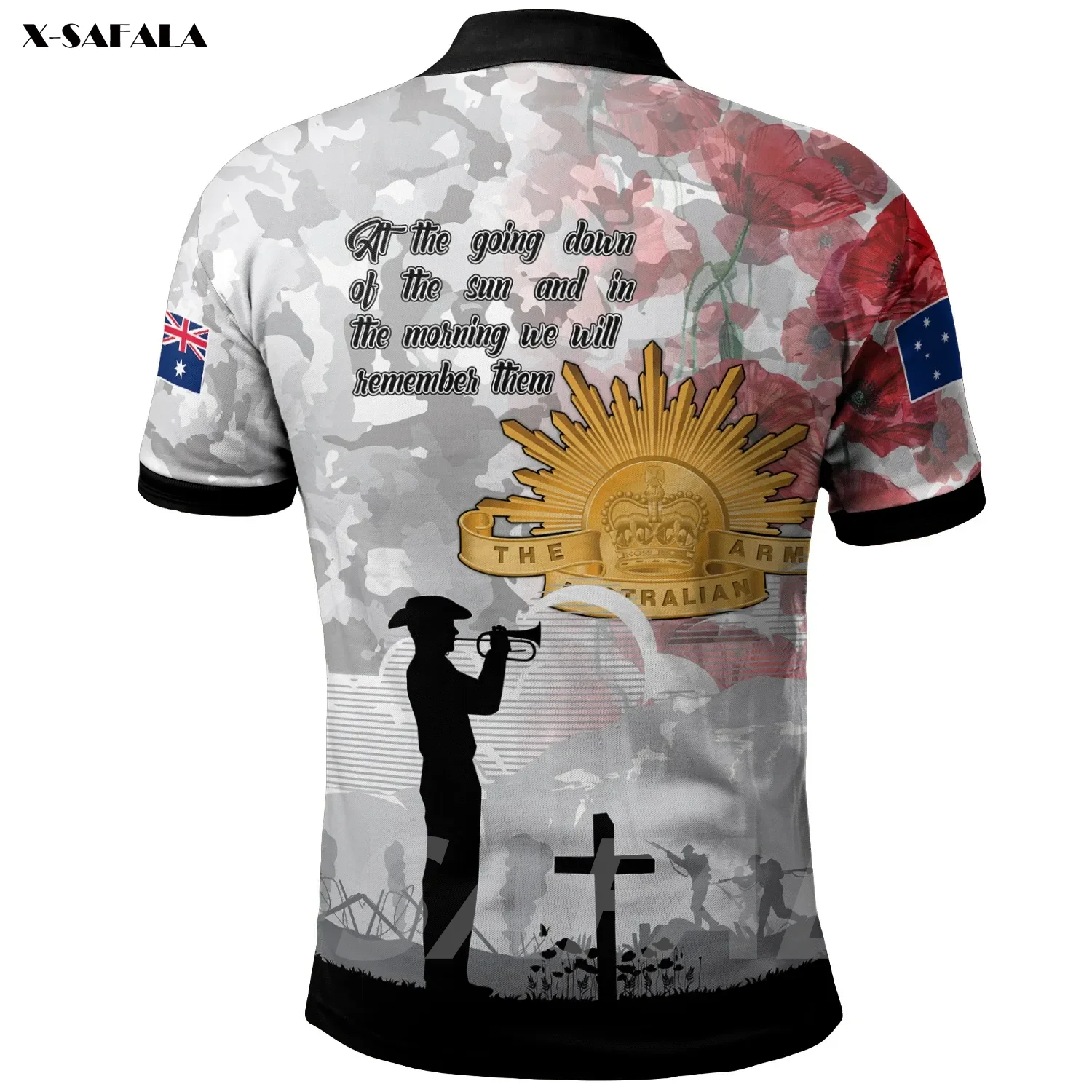 Женская/мужская рубашка-поло с принтом кенгуру | Мужская одежда