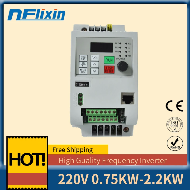 ЧПУ шпиндель мотора контроль скорости 220 В 2.2kw VFD частотно регулируемый привод