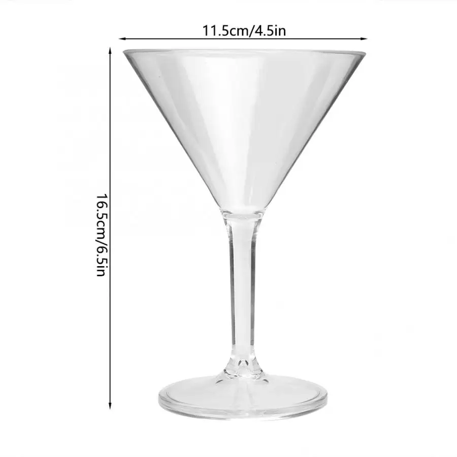 Бытовая акриловая чашка для холодных напитков бокал вина коктейлей посуда бара