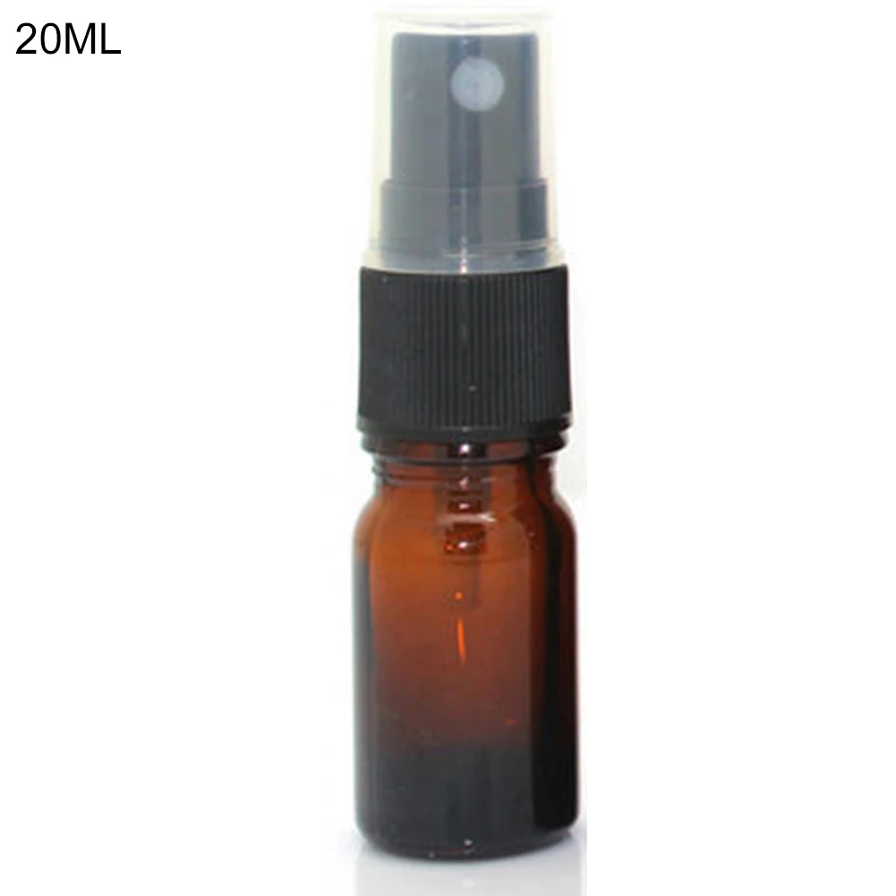 Hot 5-100ML Beauty Empty Amber Glass Bottles Essential Oil Mist Spray Container Case Refillable Travel бутылка | Красота и