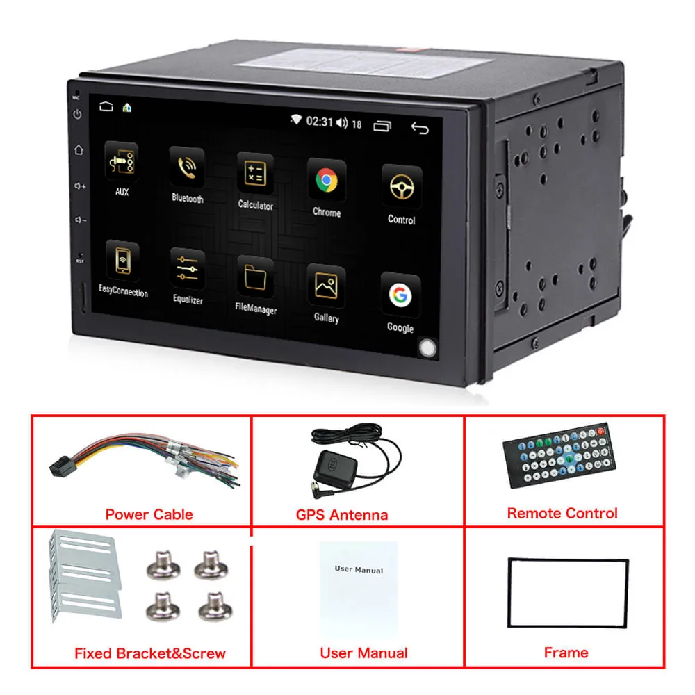 Автомобильный мультимедийный плеер универсальный на Android 9 0 DSP Восьмиядерный